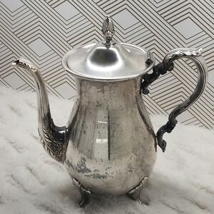 Vintage Bristol Silver EPCA Silver-Plated Ornate Footed Pitcher